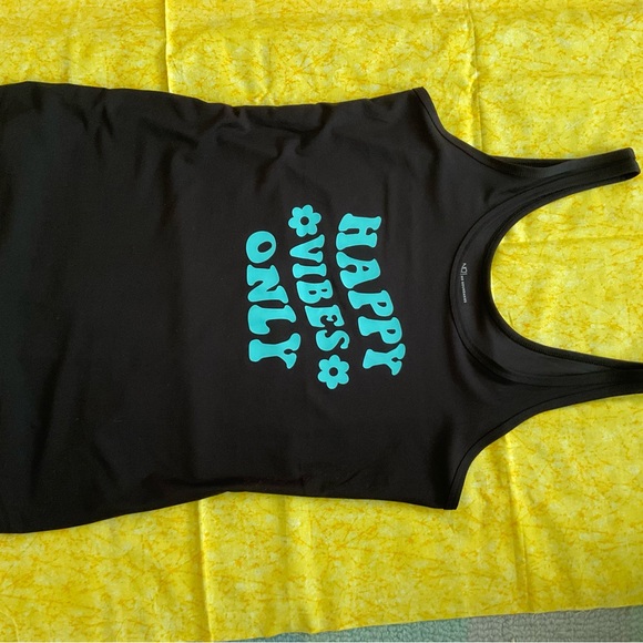 Black and Aqua Tank Tops Set (buy as a bundle) - Picture 8 of 10